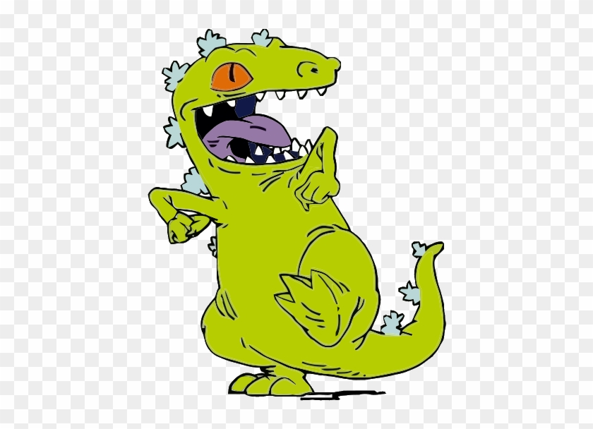 #reptar #rugrats #caricature #90s #dinosaur #rex - Reptar Rugrats Clipart #4798642