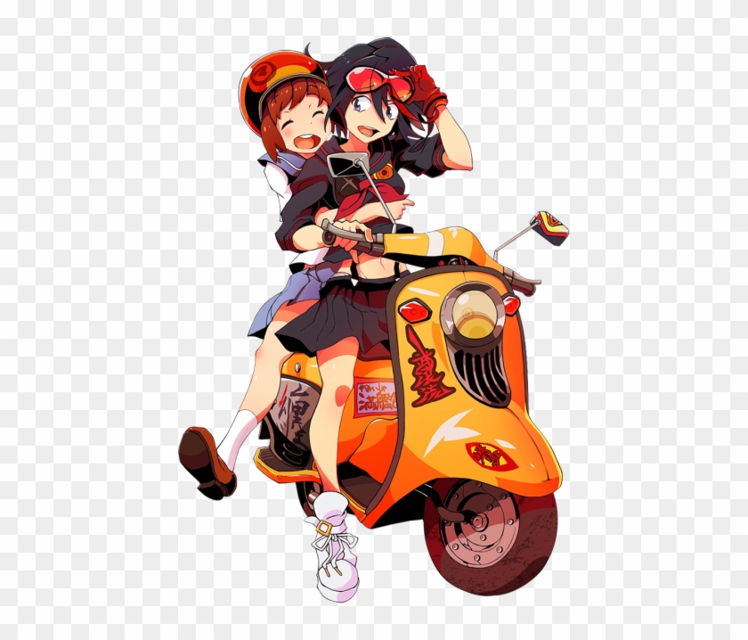 Trasparent Kill La Kill Ryuko Matoi Mako Mankanshoku - Kill La Kill Motorcycle Clipart #4798811