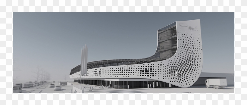 Durst Nuova Sede Bressanone Render - Brutalist Architecture Clipart