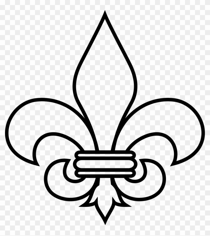 Fleur De Lis Outline - Fleur De Lis Clipart #480007