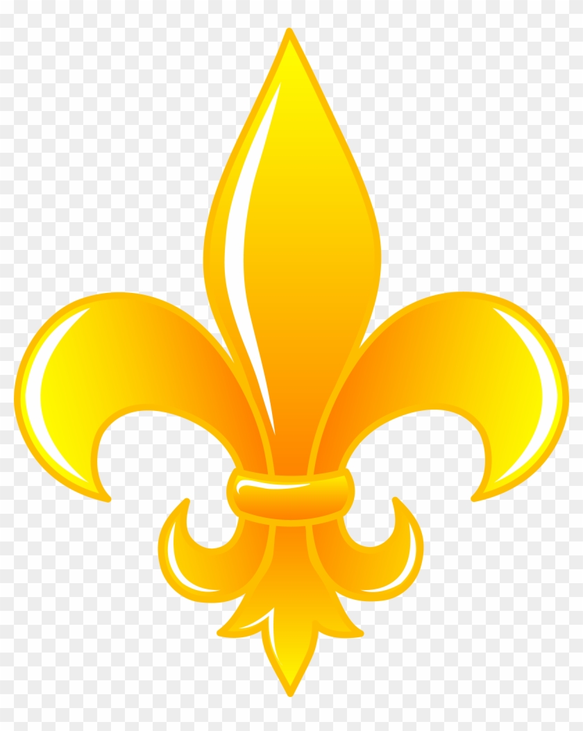 Fleur De Lis Clip Art - Golden Fleur De Lis - Png Download
