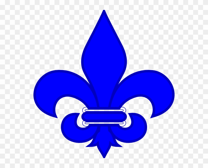 Royal Blue Fleur De Lis Hi - St Joan Of Arc School Logo Clipart
