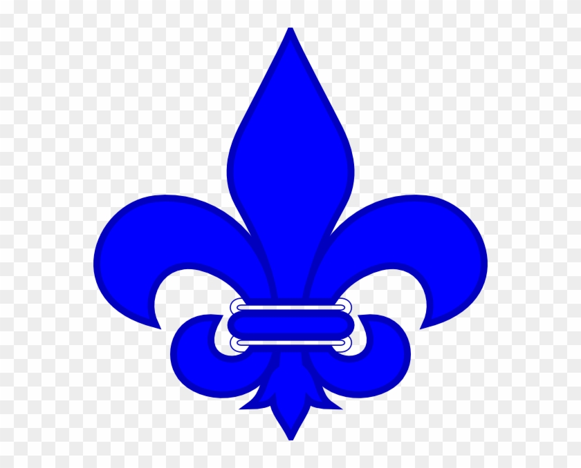 Royal Blue Fleur De Lis Hi - St Joan Of Arc School Logo Clipart #480094
