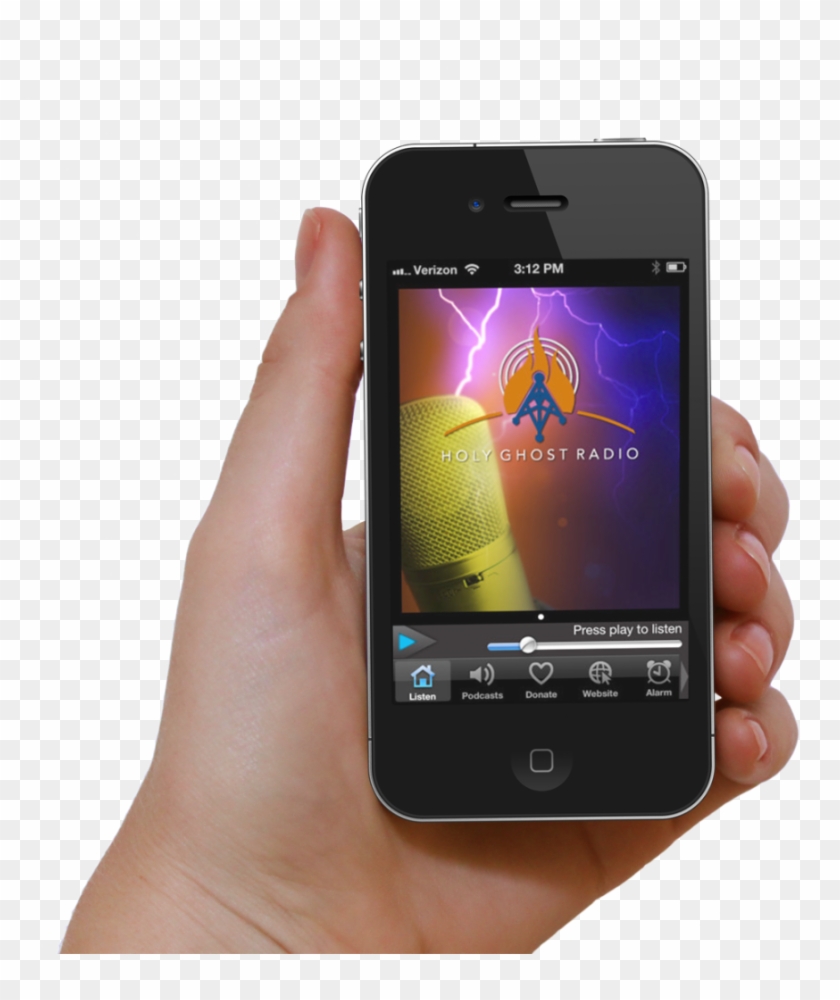 Smartphone In Hand Png Image - Png Smartphone Com Podcast Clipart #480100