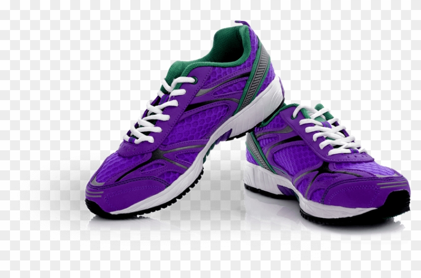 Gym Shoes Png Background Image - Purple Running Shoes Png Clipart #480254