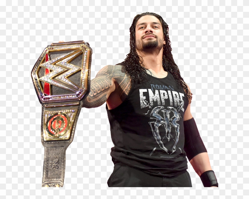 Roman Reigns - Roman Reigns Wwe Champion Png Clipart