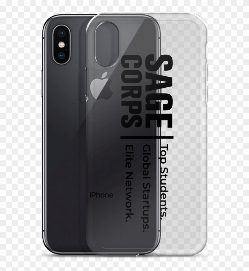Sc Logo Black 04 Mockup Case With Phone Iphone X - Sage Corps Clipart #480714