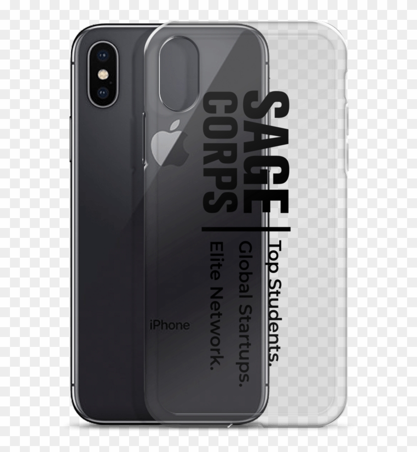 Sc Logo Black 04 Mockup Case With Phone Iphone X - Sage Corps Clipart