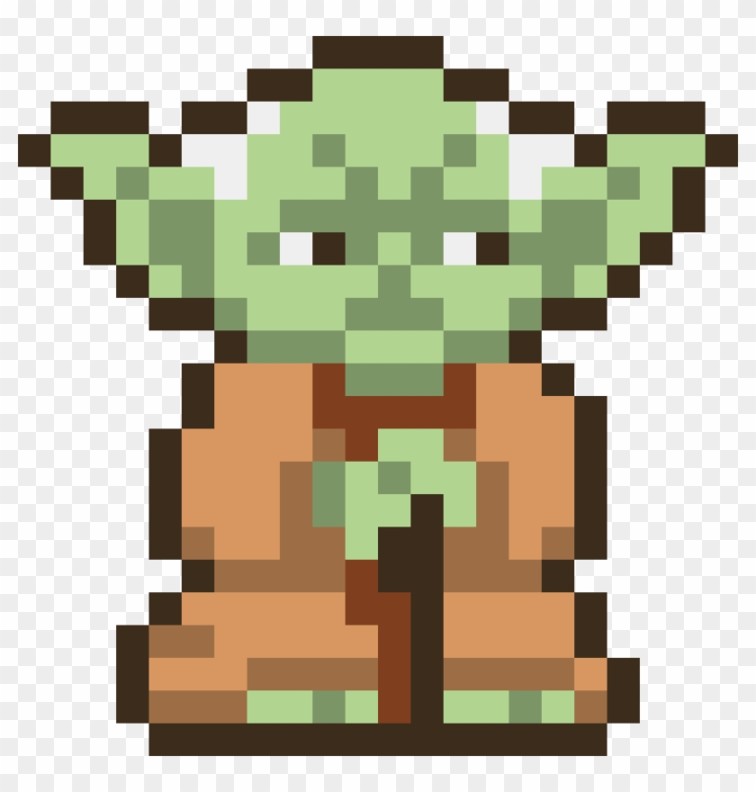 Yoda - Pixel Art Yoda Transparent Clipart