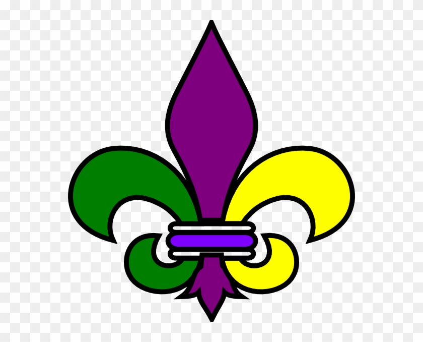 Fleur De Lis Clipart Image - New Orleans Mardi Gras Symbol - Png Download #480847
