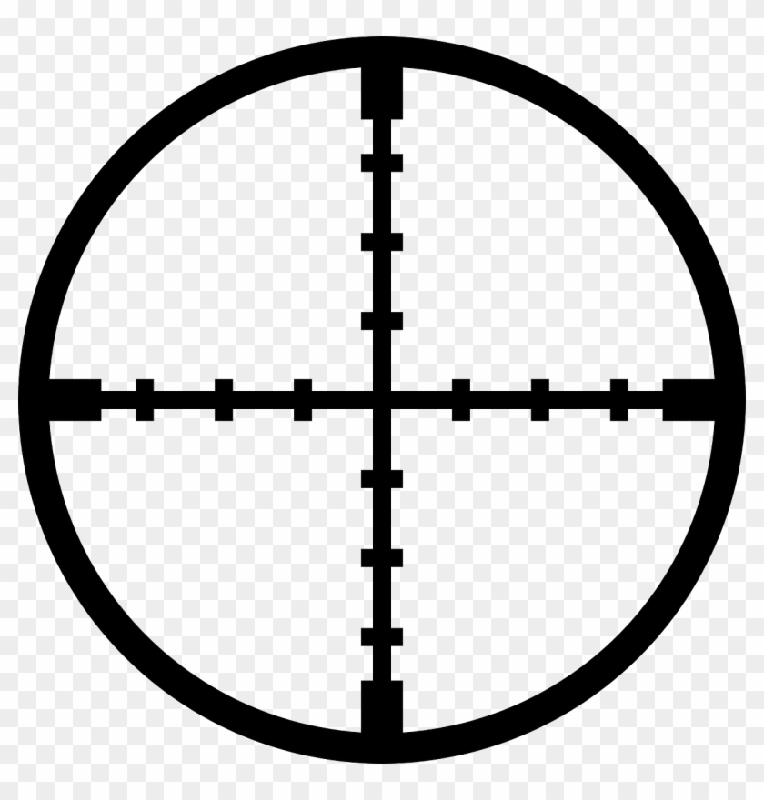 Bullet Holes Clipart - Cross Hairs - Png Download
