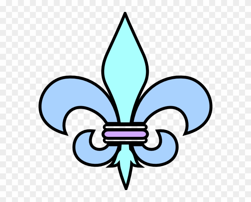 Fleur De Lis Court Teal Clip Art - S Fleur De Lis - Png Download #481113