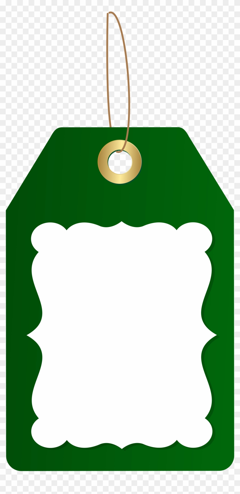 Green Deco Price Tag Png Clip Art Image - Christmas Price Tag Png Transparent Png #481368