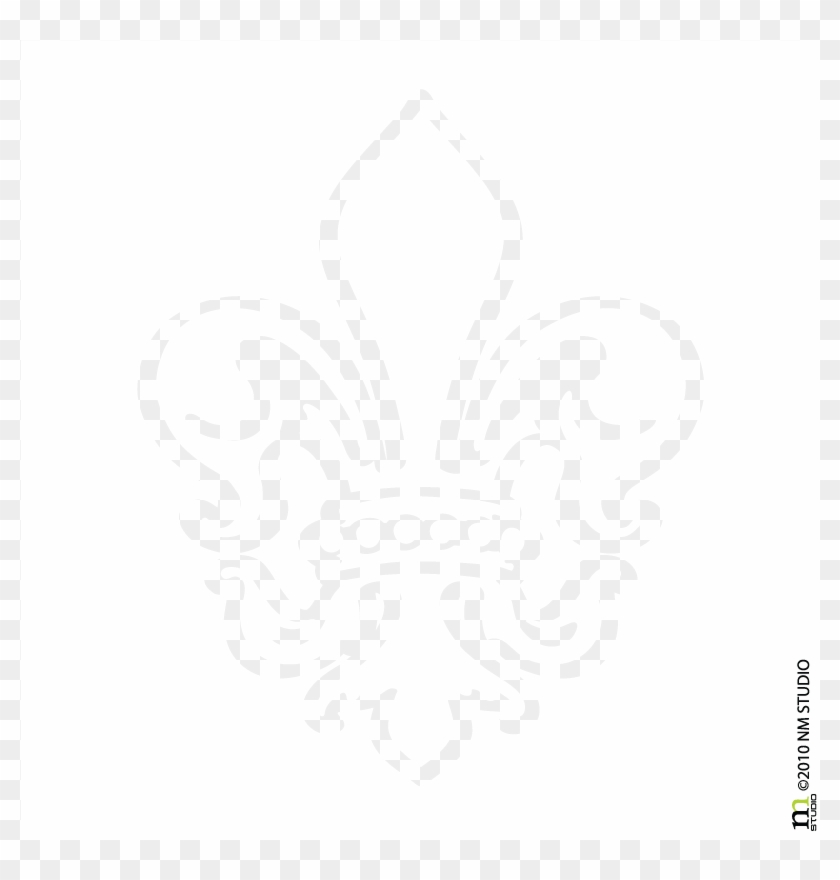 Sheraton Fleur De Lis Car Decal - Fleur De Lis Coloring Page Clipart