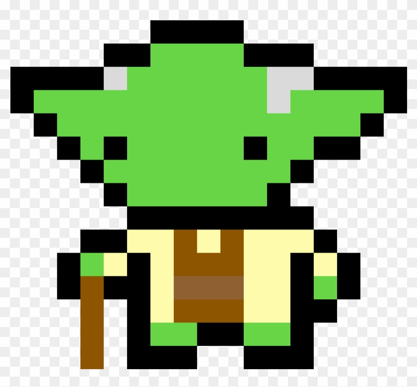 Yoda - Yoda Pixel Art Clipart