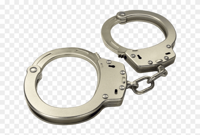 Lightweight Police Handcuffs From Aircraft Duraluminum - Chain Police Handcuffs Clipart