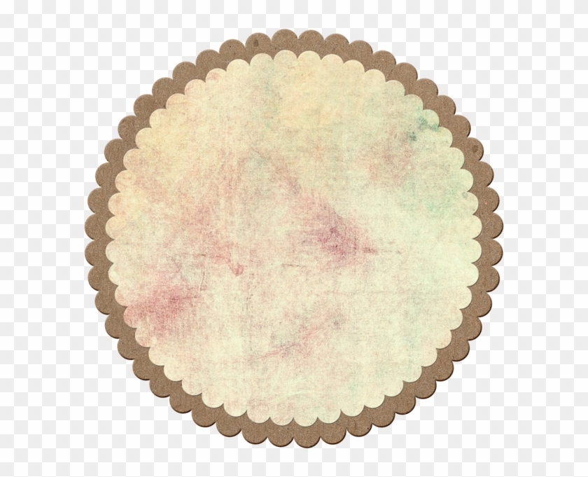 Chipboard Tag - Circle Flower Border Png Clipart #482426