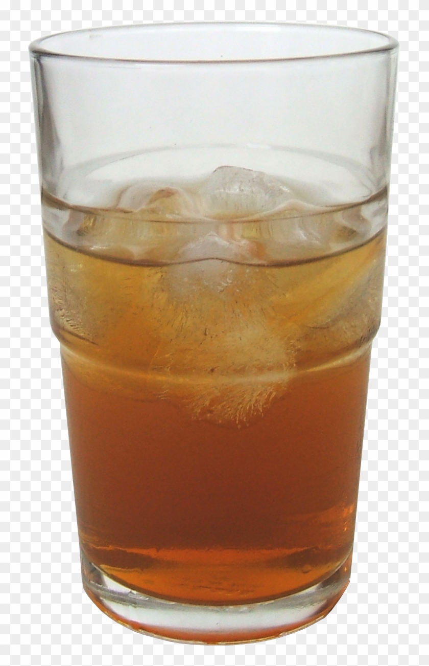 300ml Glass Of Kombucha With Ice Clipart #482457