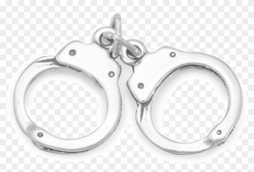 Silver Handcuffs Free Png Image - Silver Clipart #482490