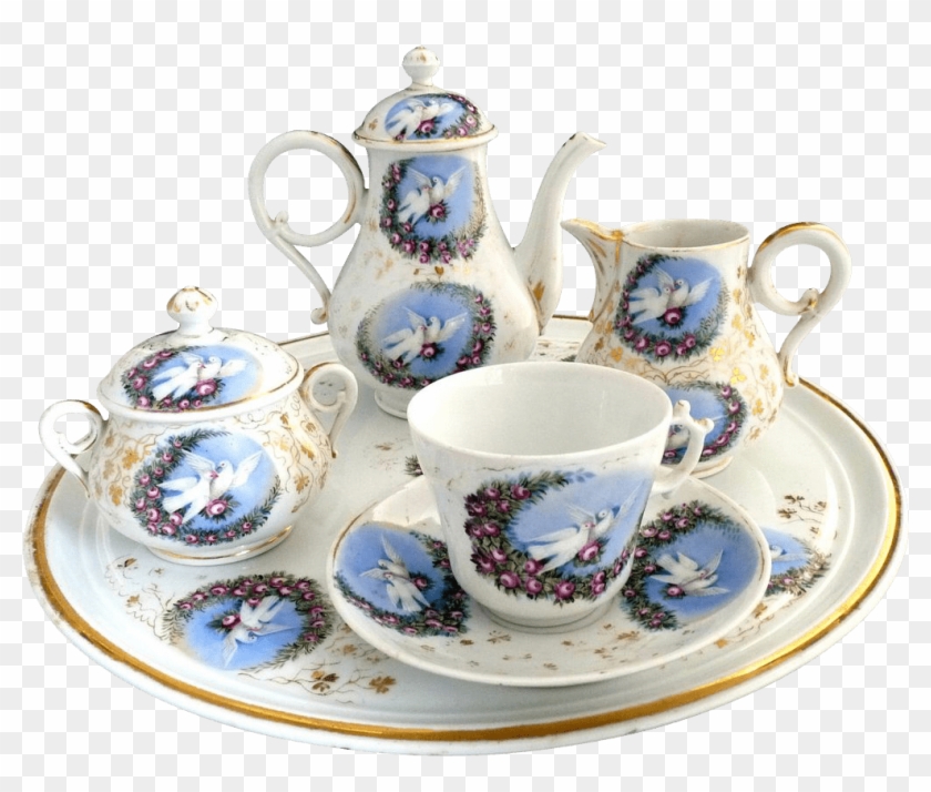 Download - Porcelain Tea Set Clipart #482589