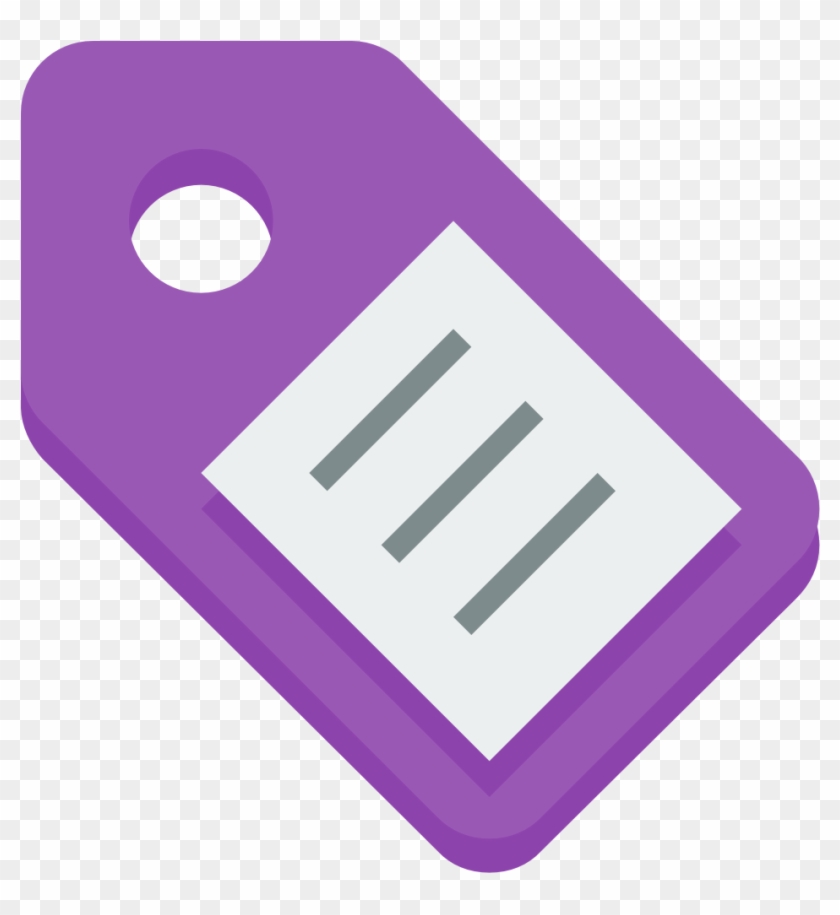 Tag Alt Icon - Tag Icon Png Purple Clipart #482687