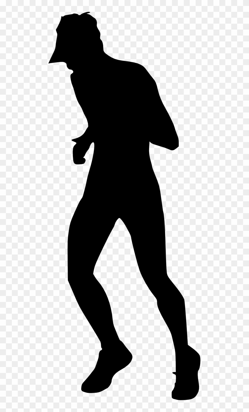 Free Download - People Running Black Png Clipart #482745