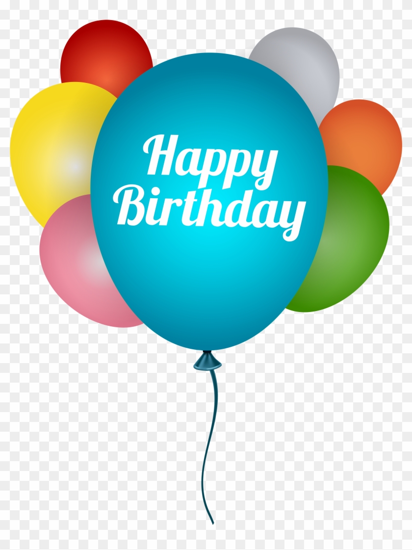 Happy Birthday Balloons Png Clip Art Image - Birthday Balloons Transparent Background