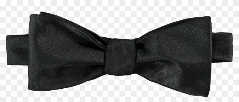 Black Silk Bow Tie - Paisley Clipart