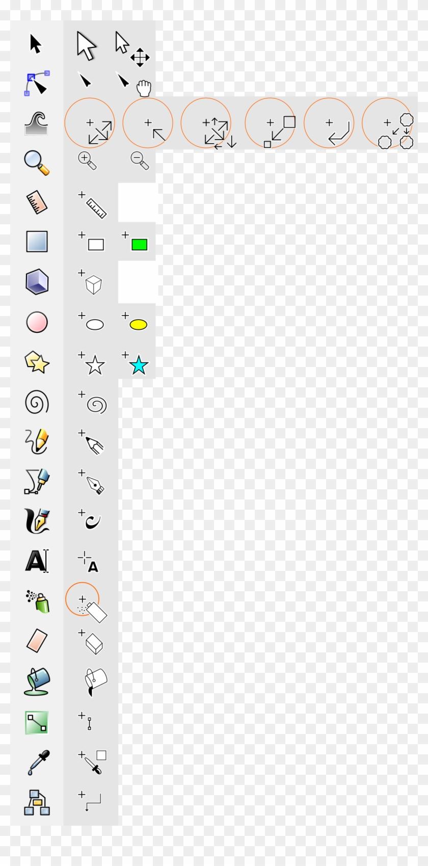 This Free Icons Png Design Of Inkscape Mouse Cursors Clipart #483147