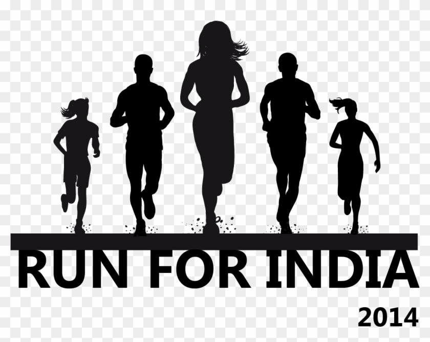 Front Running Silhouette Png Clipart