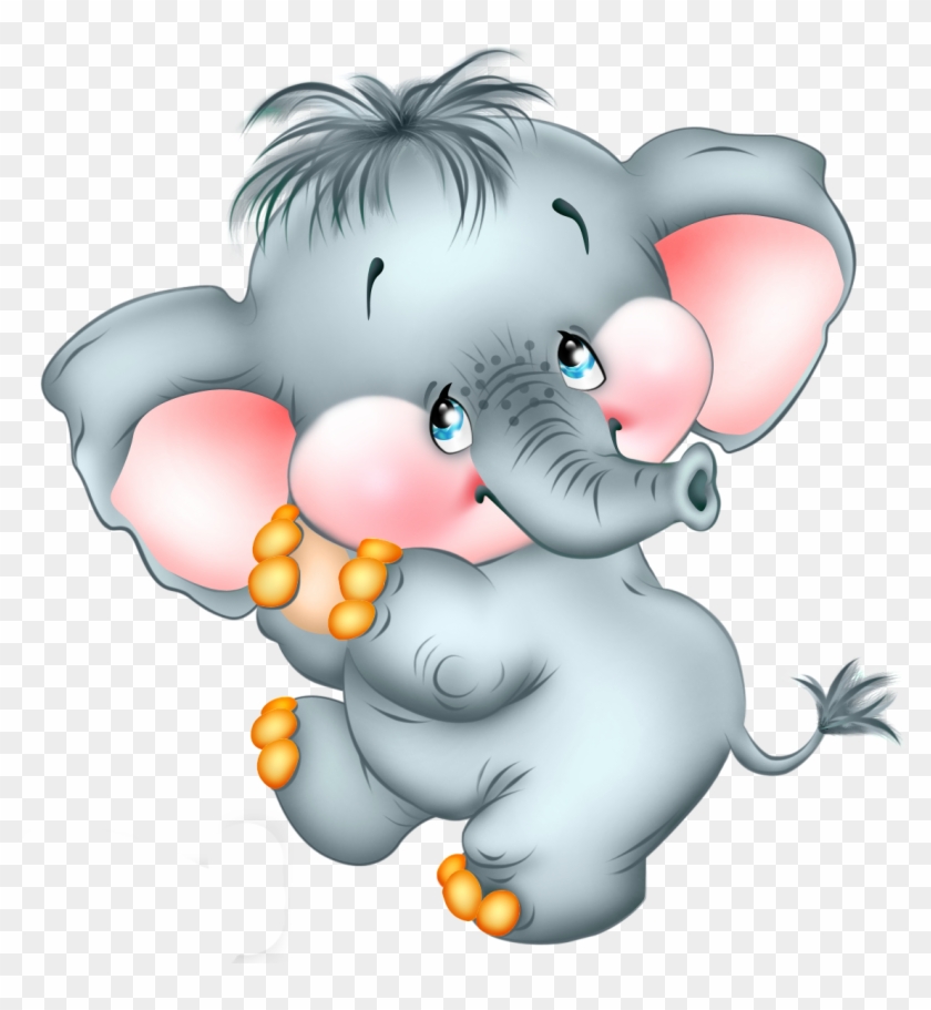 Cute Cartoon Elephant Free Png Picture - Cartoon Png Clipart #483344
