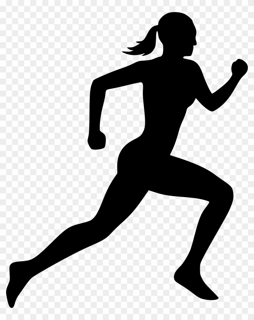 Png File Svg - Running Woman Icon Clipart