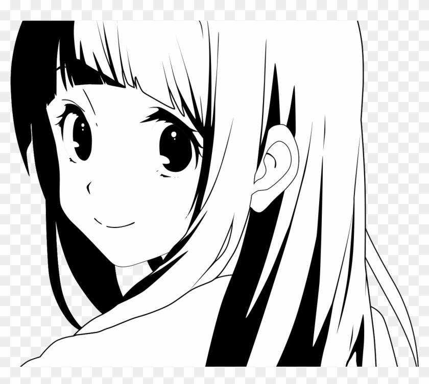 Anime Nose Transparent - Anime Black And White Clipart