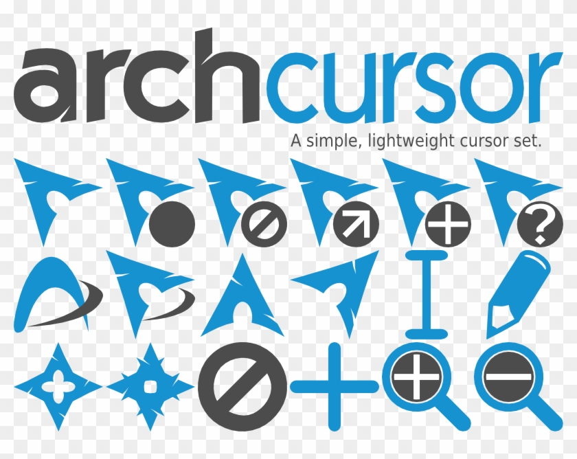 8 Years Ago - Arch Linux Cursor Clipart #483746