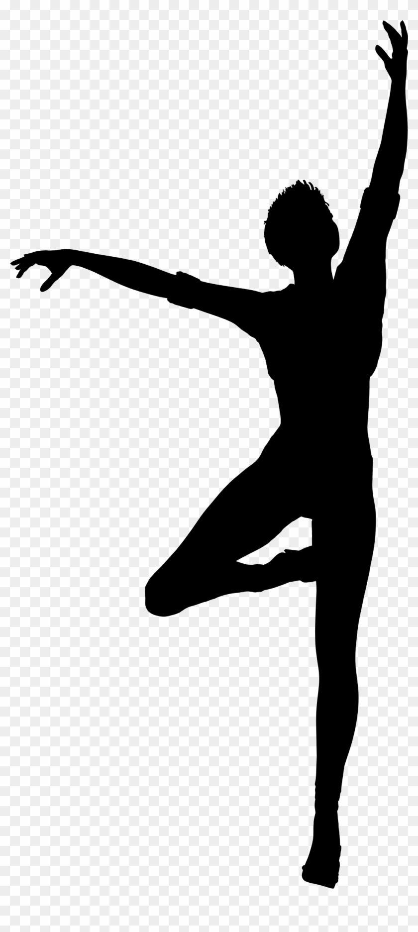 Dancing Woman Silhouette Icons Png - Dance White Silhouette Png Clipart #483773