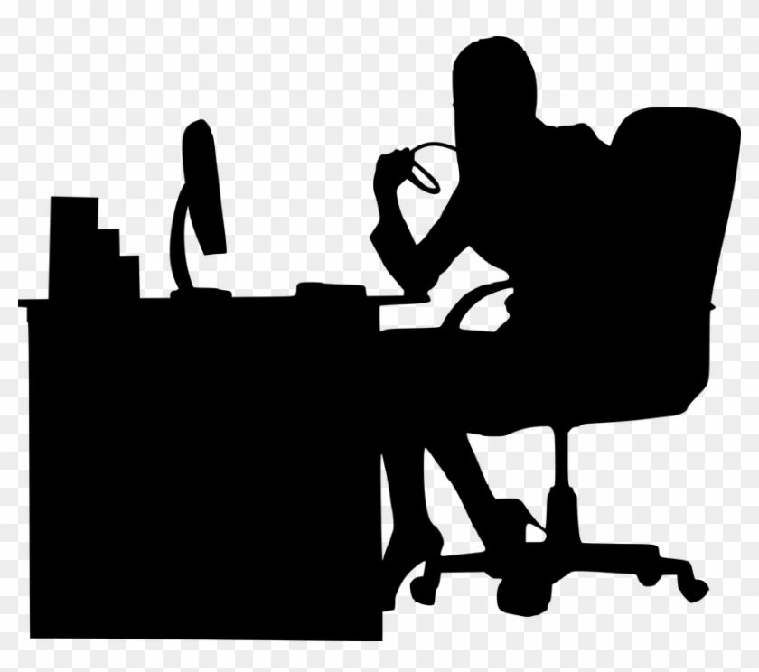 Business Woman Silhouette Png - Working Silhouette Png Clipart