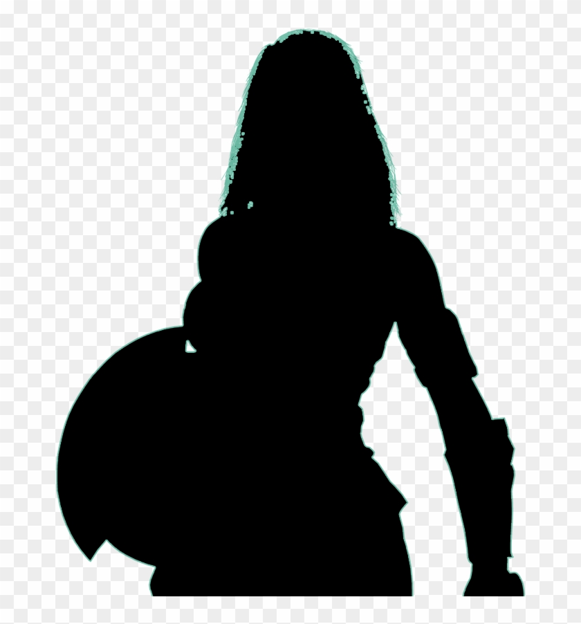 Wonder Woman Silhouette Png - Silhouette Clipart #483990