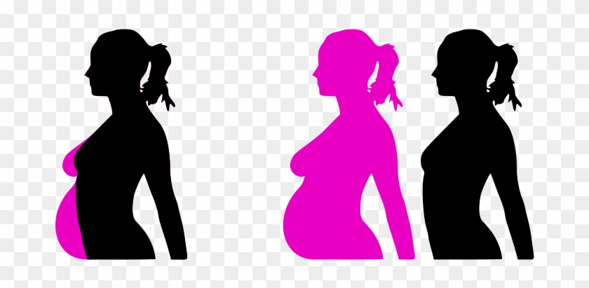 Vector Free Stock Free Clipart Pregnant Woman Silhouette - Pregnant Clip Art - Png Download