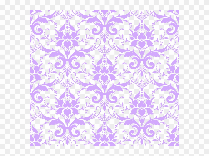 Small - Blue And Brown Damask Clipart
