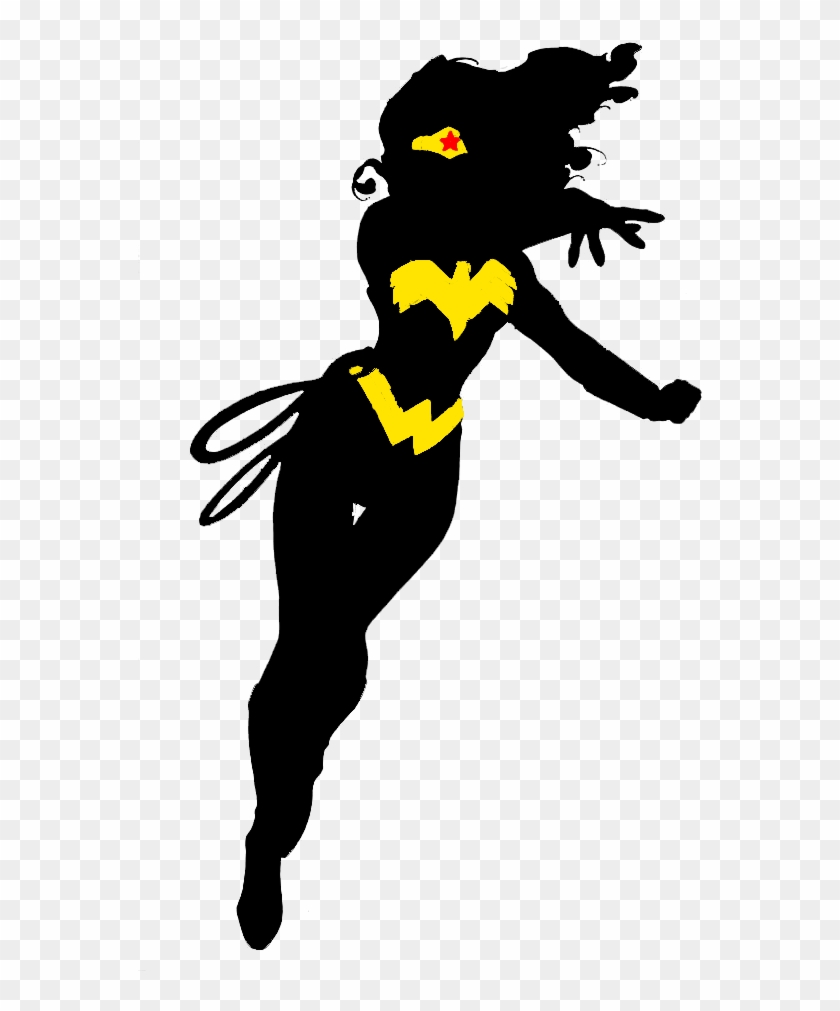 Wonder Woman Pop Art - Wonder Woman Silhouette Vector Clipart
