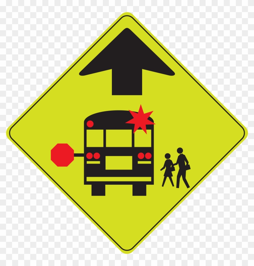 This Free Icons Png Design Of School Bus Stop Ahead Clipart #484810