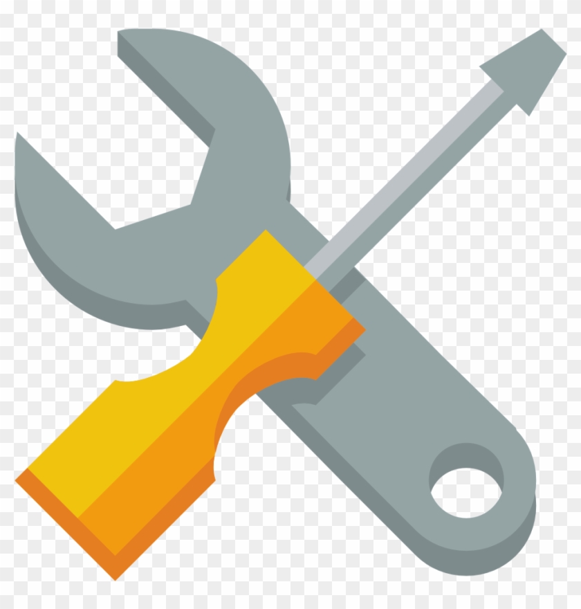 Free Icons Png - Wrench And Screwdriver Vector Clipart #484832