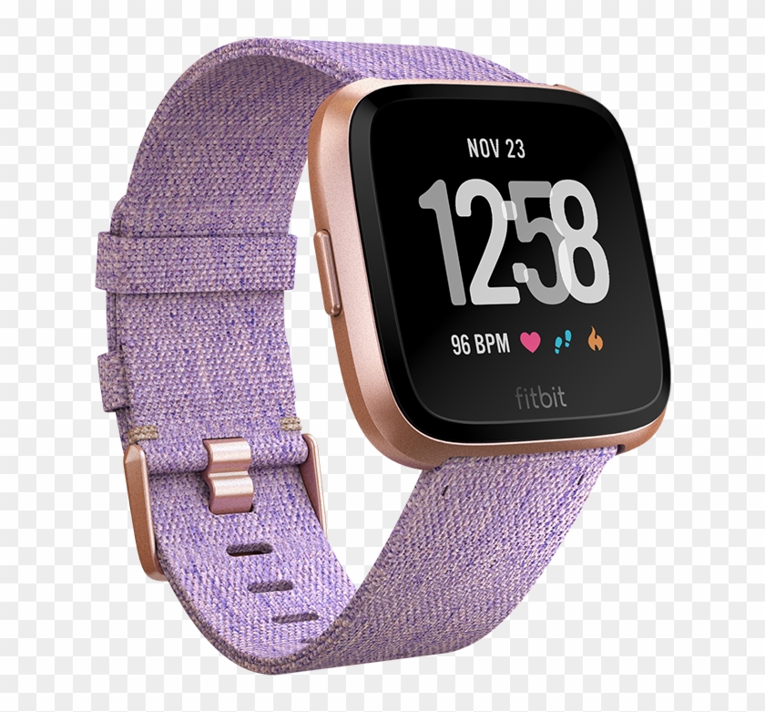 Watch - Fitbit Versa Pink And Purple Clipart