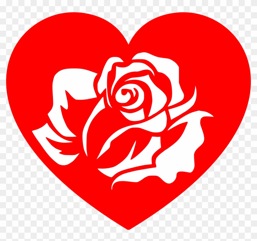 Rose Heart Clipart - Black And Gold Wallpaper Flower - Png Download