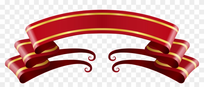 Gold Ribbon Banner N3 - Vadhdivsachya Hardik Shubhechha Png Clipart