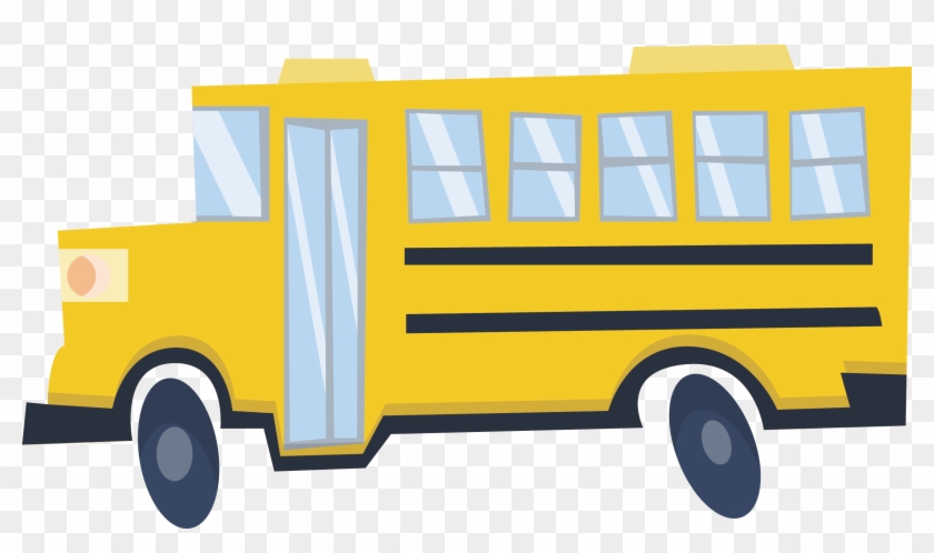 School Bus Illustration - 校 巴 卡通 Clipart #485294