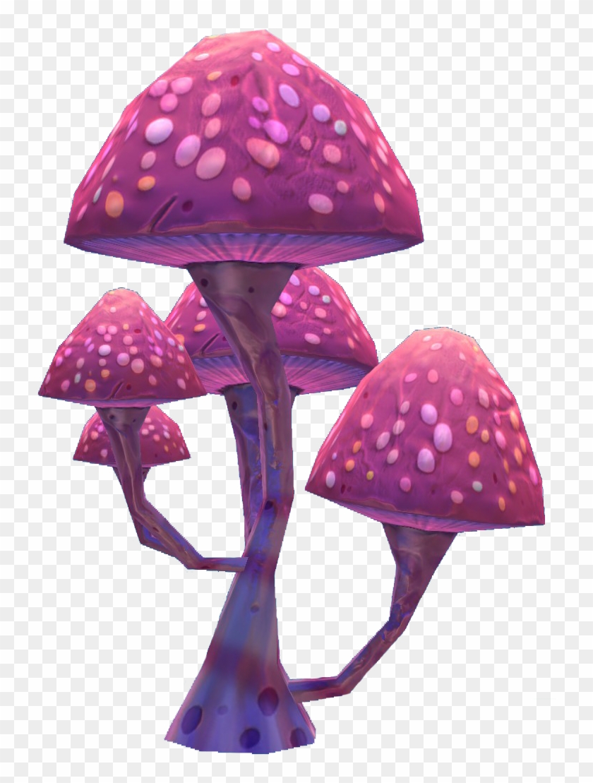 Pink Mushroom Flora - Pink Mushroom Png Clipart