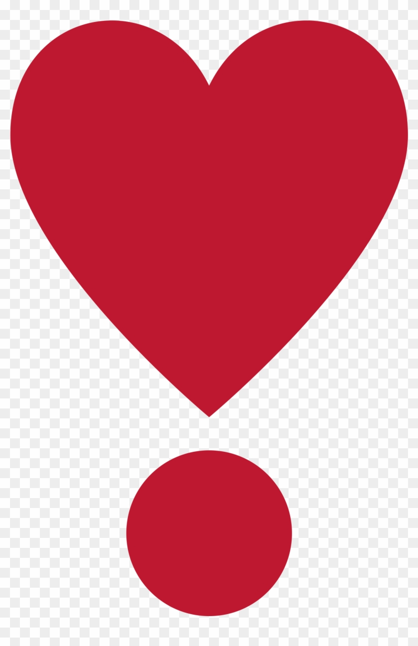 Download Heart Above Dot - Heart Exclamation Emoji Clipart Png Download