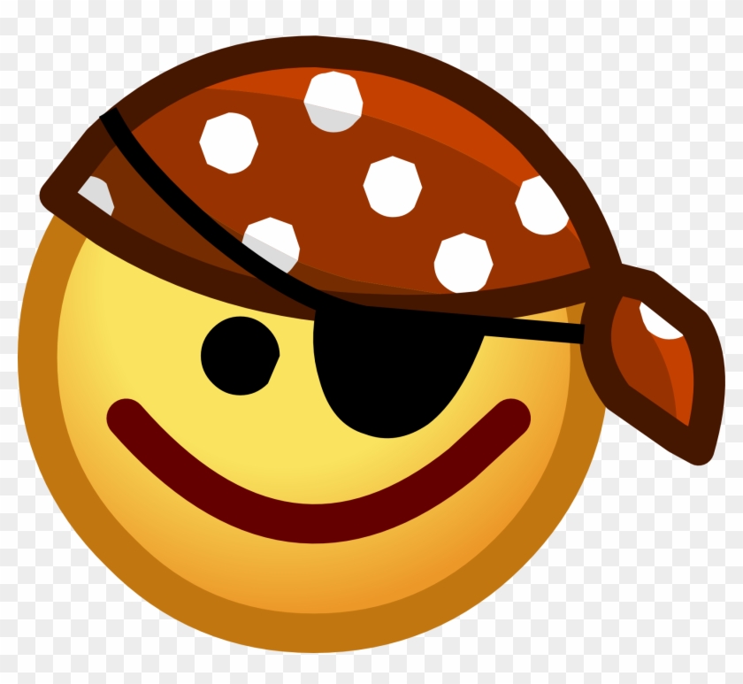 Pirate Face Png - Emoji Del Pirata Png Clipart #486374