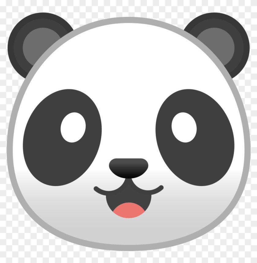 Face Icon Noto Animals Nature Iconset Google Ⓒ - Emojis De Whatsapp Panda Clipart #486483